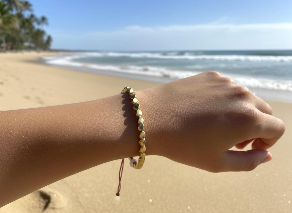 Copper Good Luck Friendship Bracelet-Wealth & Prosperity Tibetan Bracelet-Gold Rope Healing Spiritual Protection Bracelet (boho hippie)