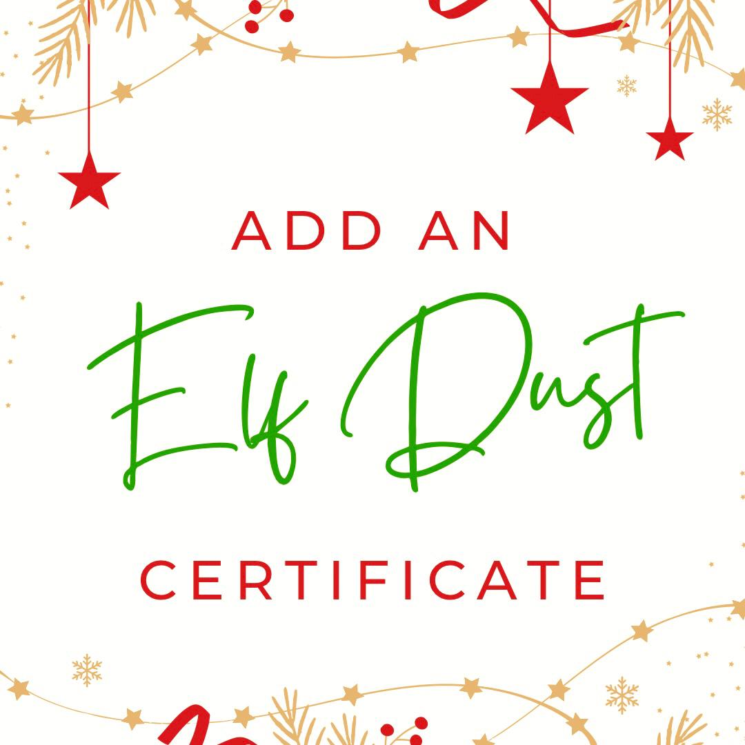 ELF DUST mini bottles- exciting Stocking Filler or Christmas Eve Box gift! Encourage your Christmas Elf back!