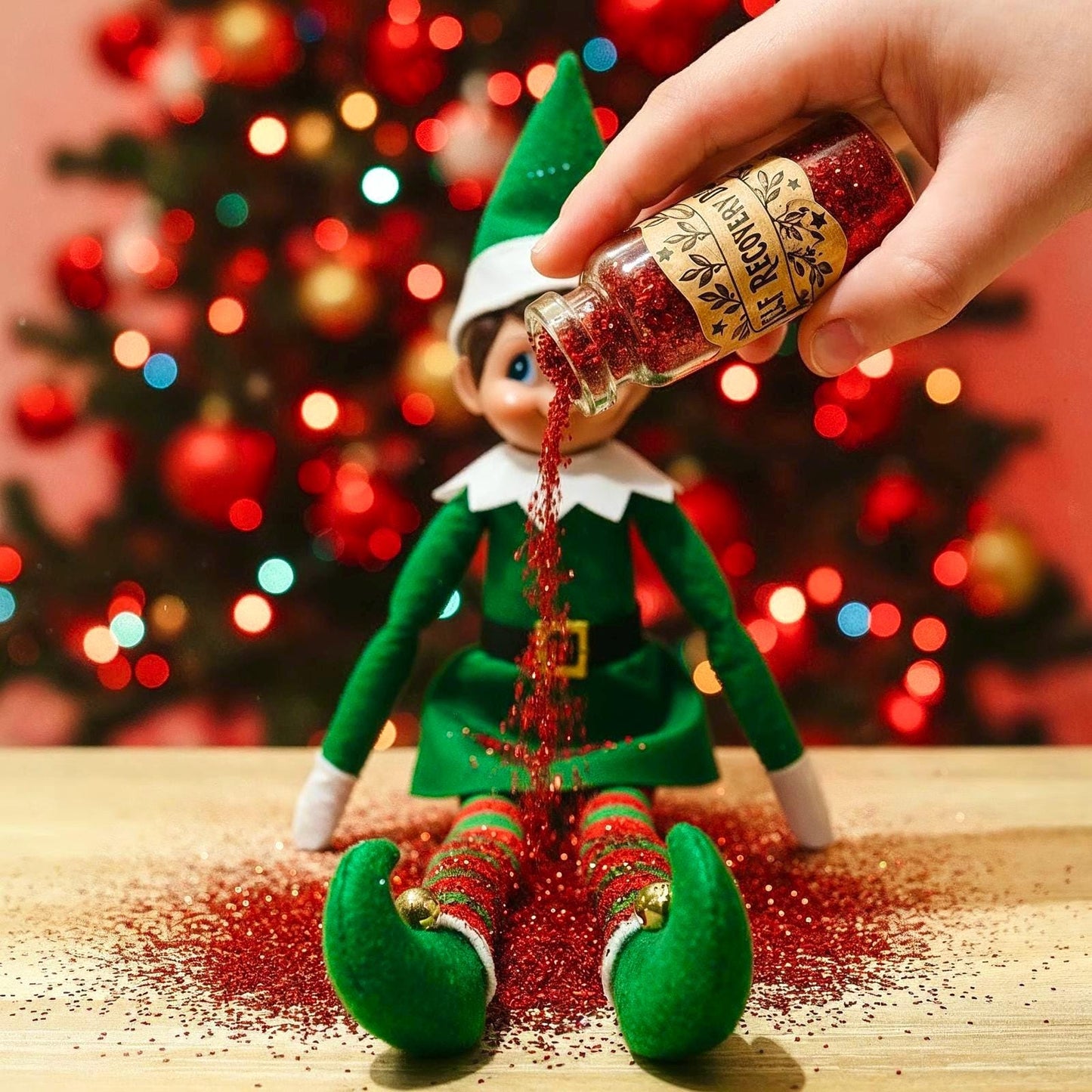 ELF RECOVERY Dust mini bottles- Revitalise your touched Elf! Stocking Filler, Christmas Eve Box gift