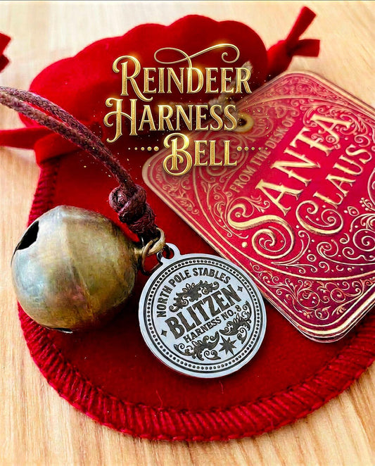 Lost REINDEER HARNESS BELL- Discover why Santa chose his Reindeer! Christmas Eve Box Gift | Stocking Filler
