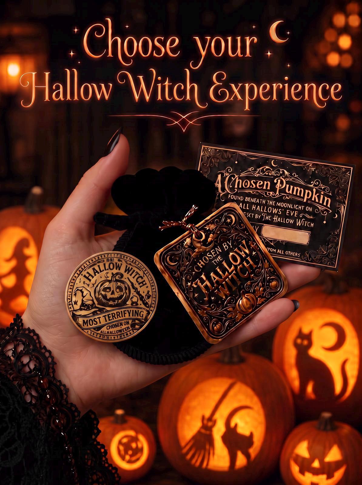 Halloween Witch’s Token -Pumpkin Award from a Visiting Witch | A New Halloween Tradition -Pumpkin Carving Activity & Halloween Keepsake Gift