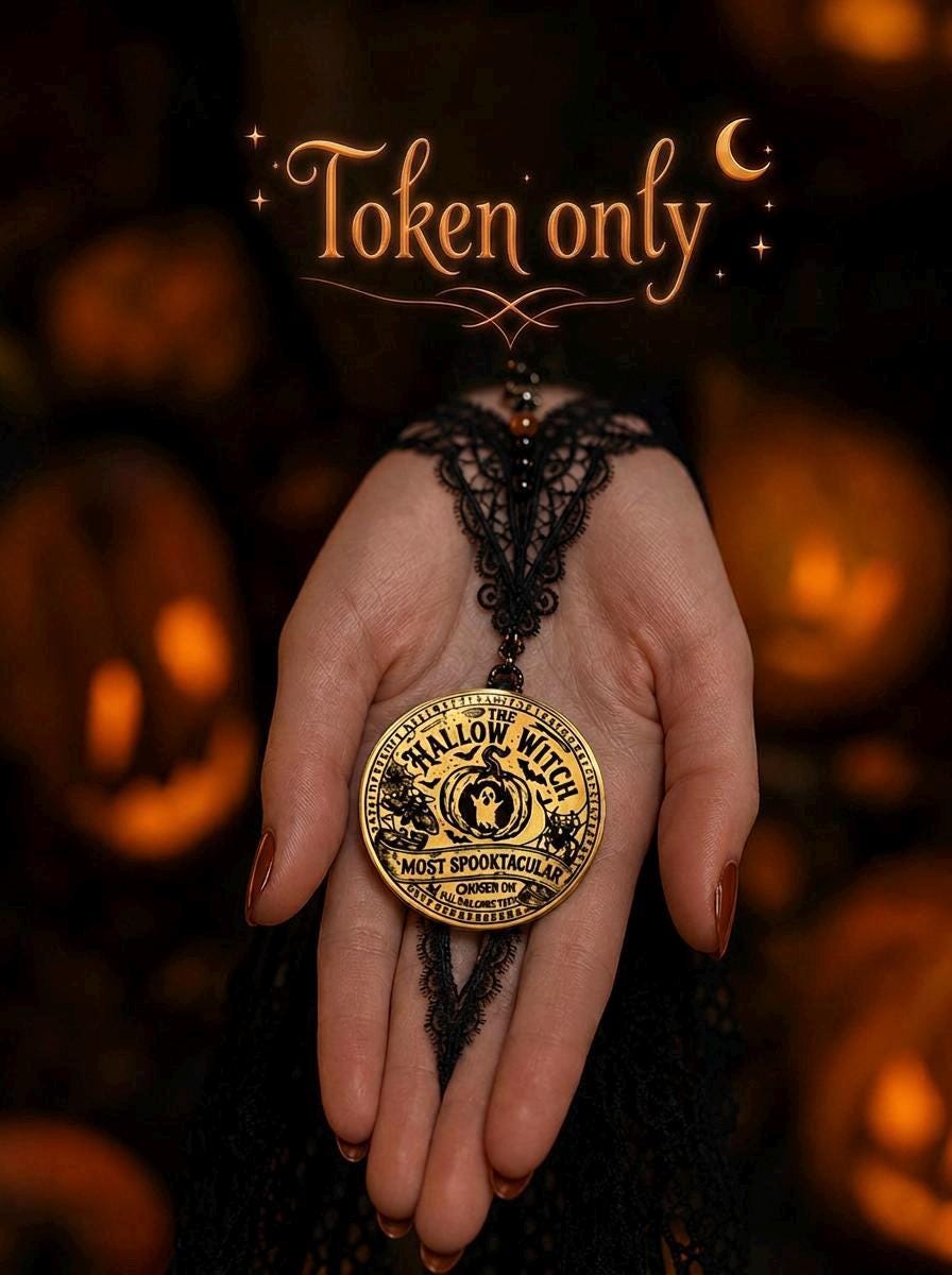 Halloween Witch’s Token -Pumpkin Award from a Visiting Witch | A New Halloween Tradition -Pumpkin Carving Activity & Halloween Keepsake Gift