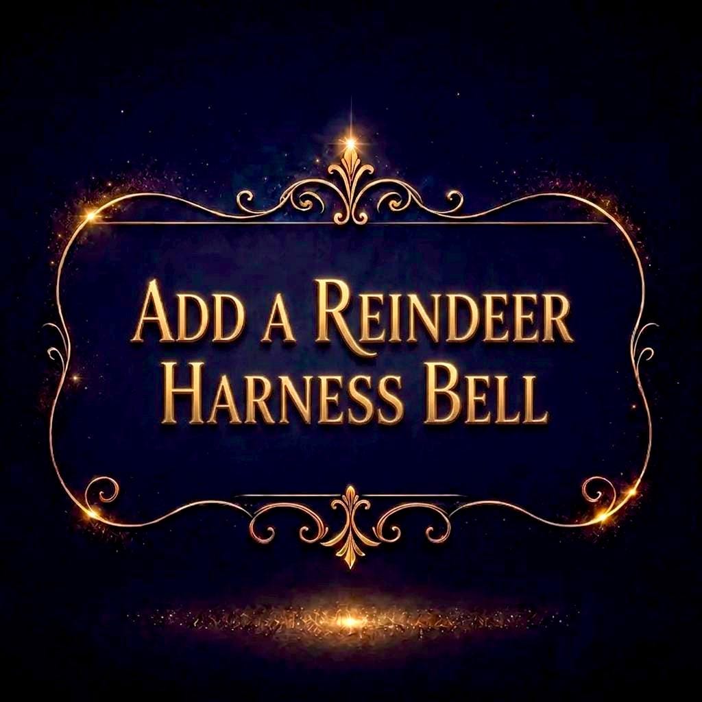 Santa Sleigh Bell & Reindeer Bell, fallen from the Sleigh | Christmas Morning Discovery | Santa Proof | Father Christmas True Believer Bell