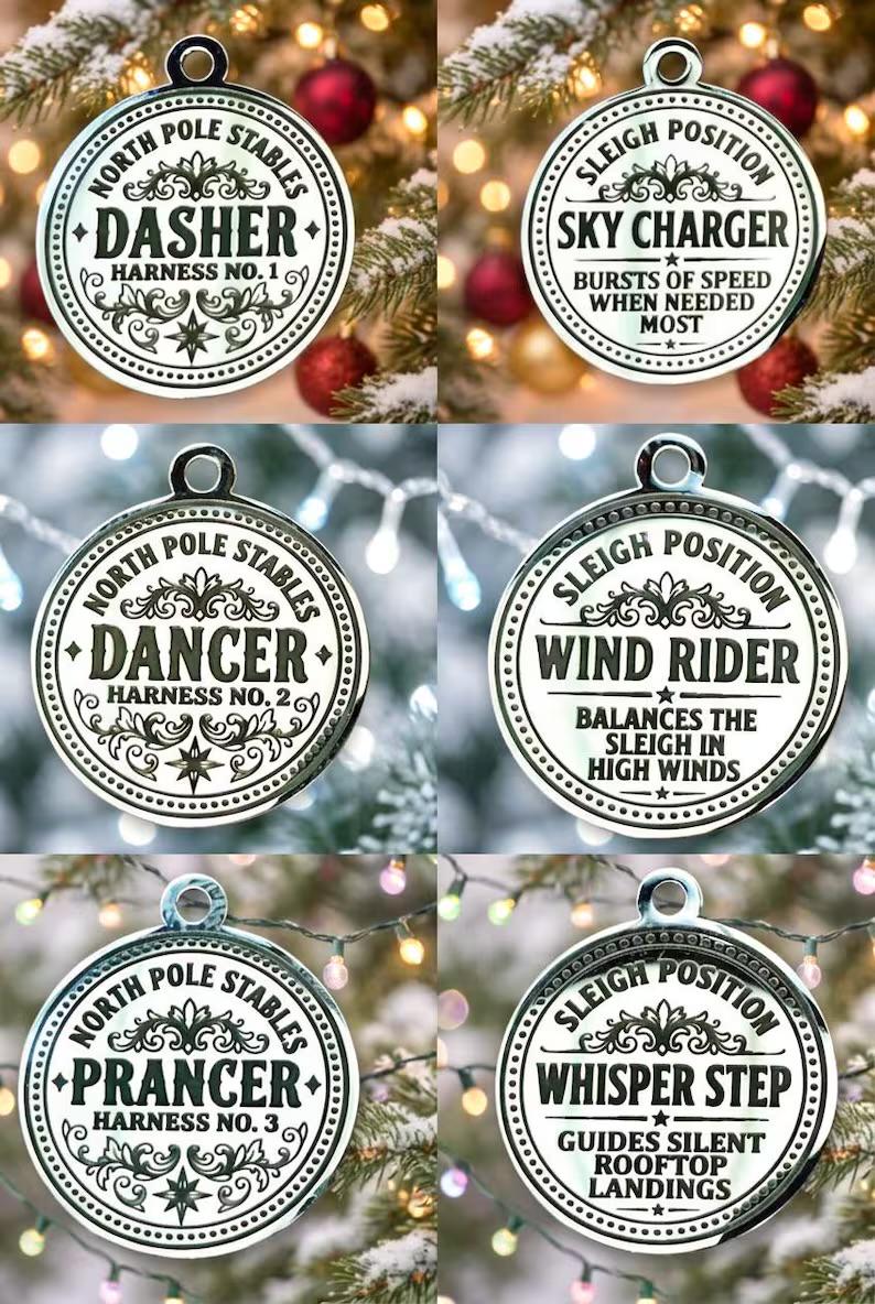 Santa Sleigh Bell & Reindeer Bell, fallen from the Sleigh | Christmas Morning Discovery | Santa Proof | Father Christmas True Believer Bell