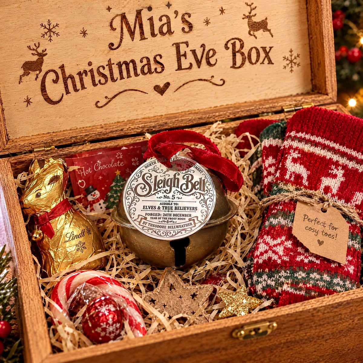 Santa Sleigh Bell & Reindeer Bell, fallen from the Sleigh | Christmas Morning Discovery | Santa Proof | Father Christmas True Believer Bell