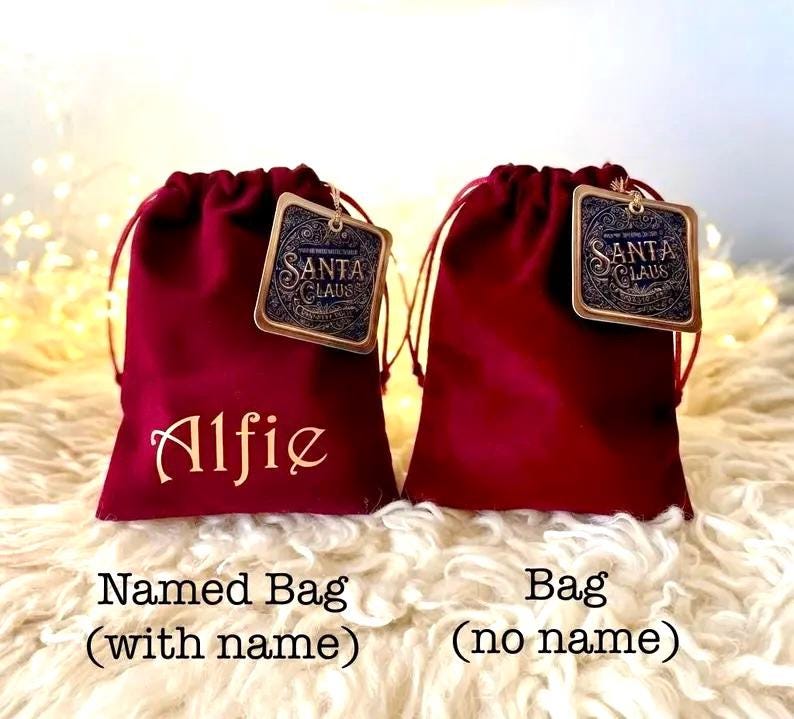Santa Sleigh Bell & Reindeer Bell, fallen from the Sleigh | Christmas Morning Discovery | Santa Proof | Father Christmas True Believer Bell