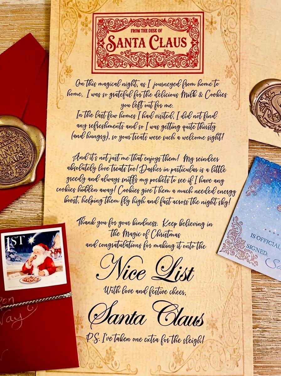 DELUXE Milk & Cookies Santa Coin | Proof of Santa’s Visit for leaving on your Santa Plate | Reindeer Food Thank you coin | Christmas Eve