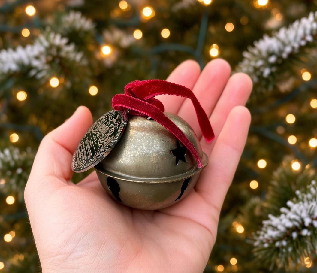 Santa Sleigh Bell & Reindeer Bell, fallen from the Sleigh | Christmas Morning Discovery | Santa Proof | Father Christmas True Believer Bell
