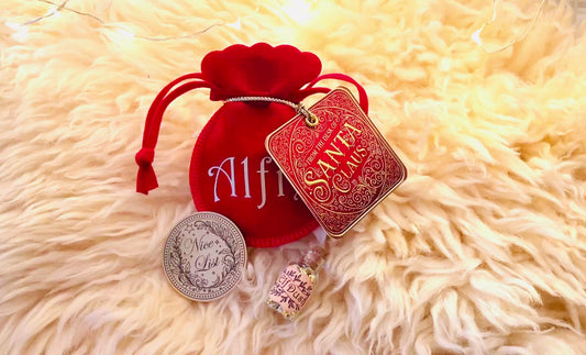 Nice List Christmas Coin with Elf Dust. True Believer Gold Coin from Santa (can be personalised)- Stocking Filler or Christmas Eve Box Filler