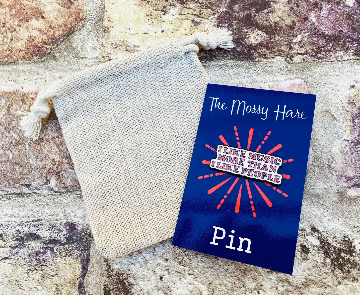 Music Lyrics Enamel Pin- Music Badge Lapel
