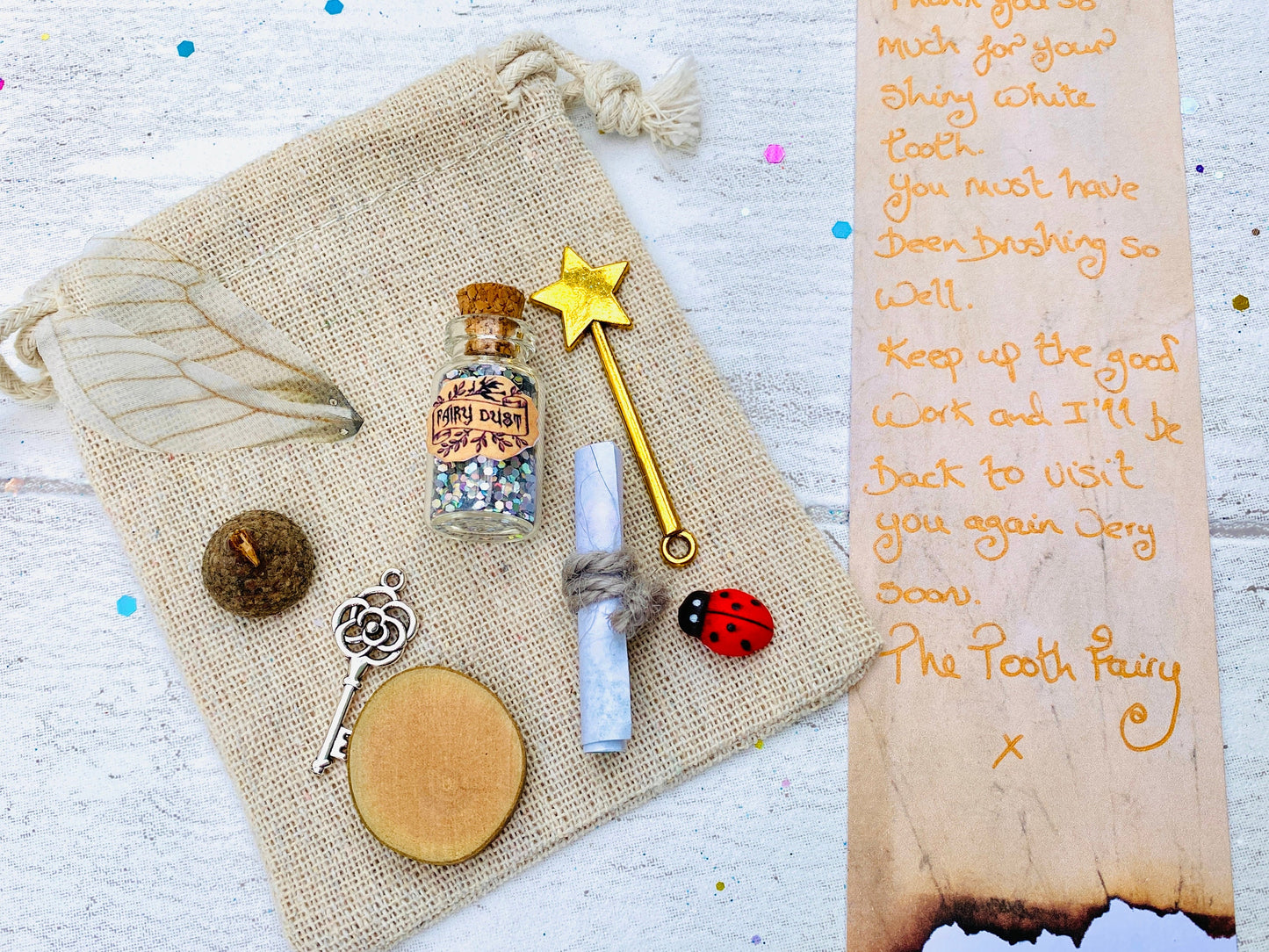 Tooth Fairy Letter- Tooth Fairy Kit- HANDWRITTEN Personalised Boys Tooth Fairy Kit, Gold Coin, Custom Written Tooth Fairy Note - Boys Tooth Fairy Set