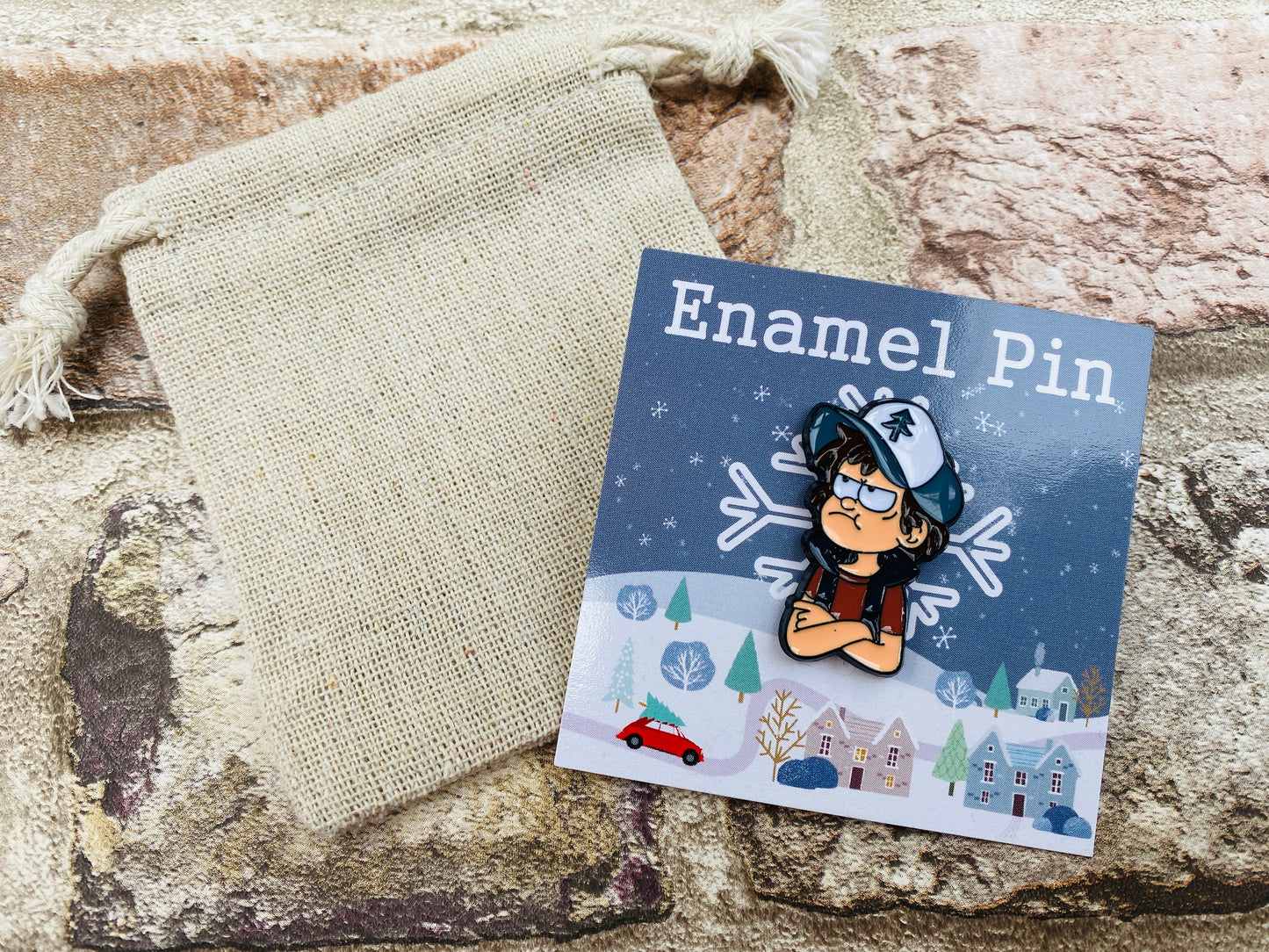 Gravity Falls Enamel Pin- Festive Badge- Lapel