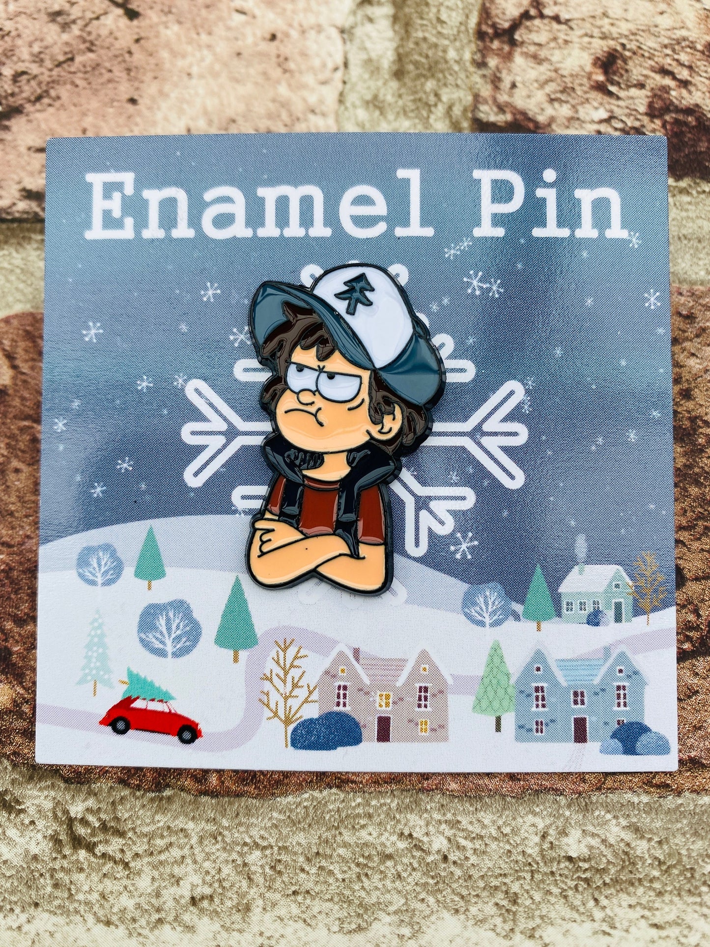 Gravity Falls Enamel Pin- Festive Badge- Lapel