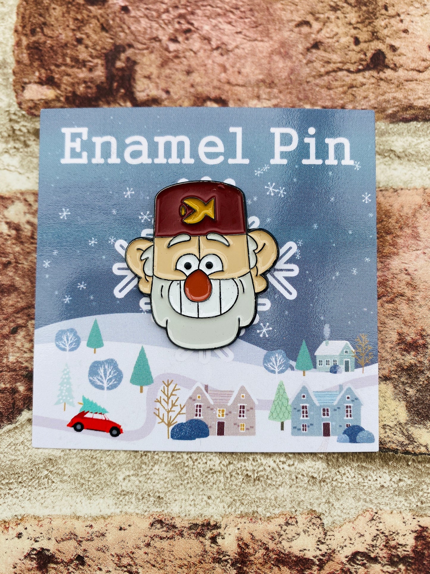 Gravity Falls Enamel Pin- Festive Badge- Lapel