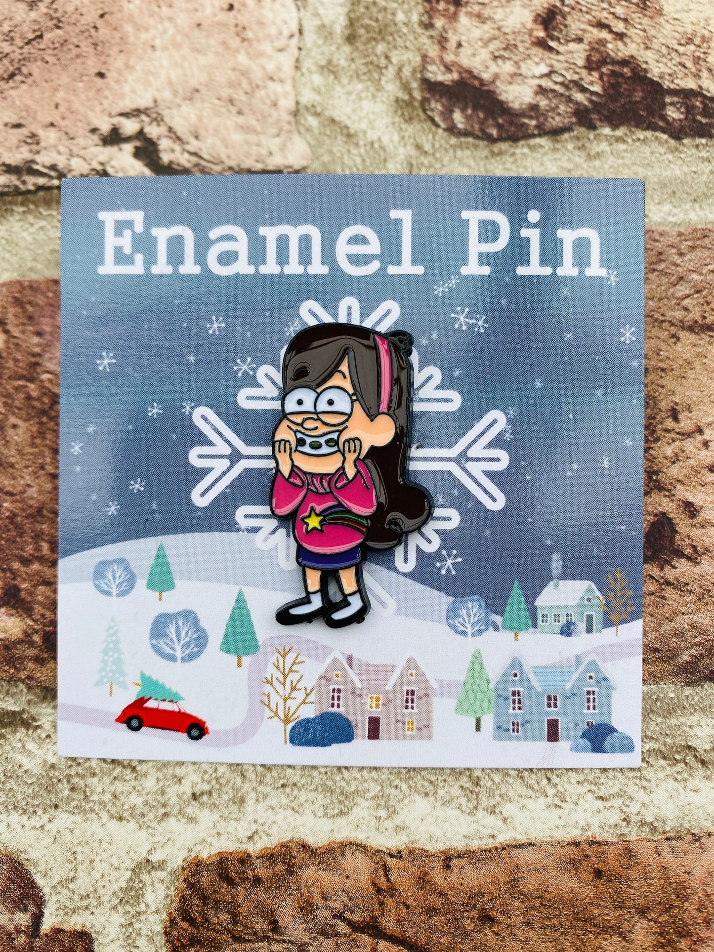 Gravity Falls Enamel Pin- Festive Badge- Lapel