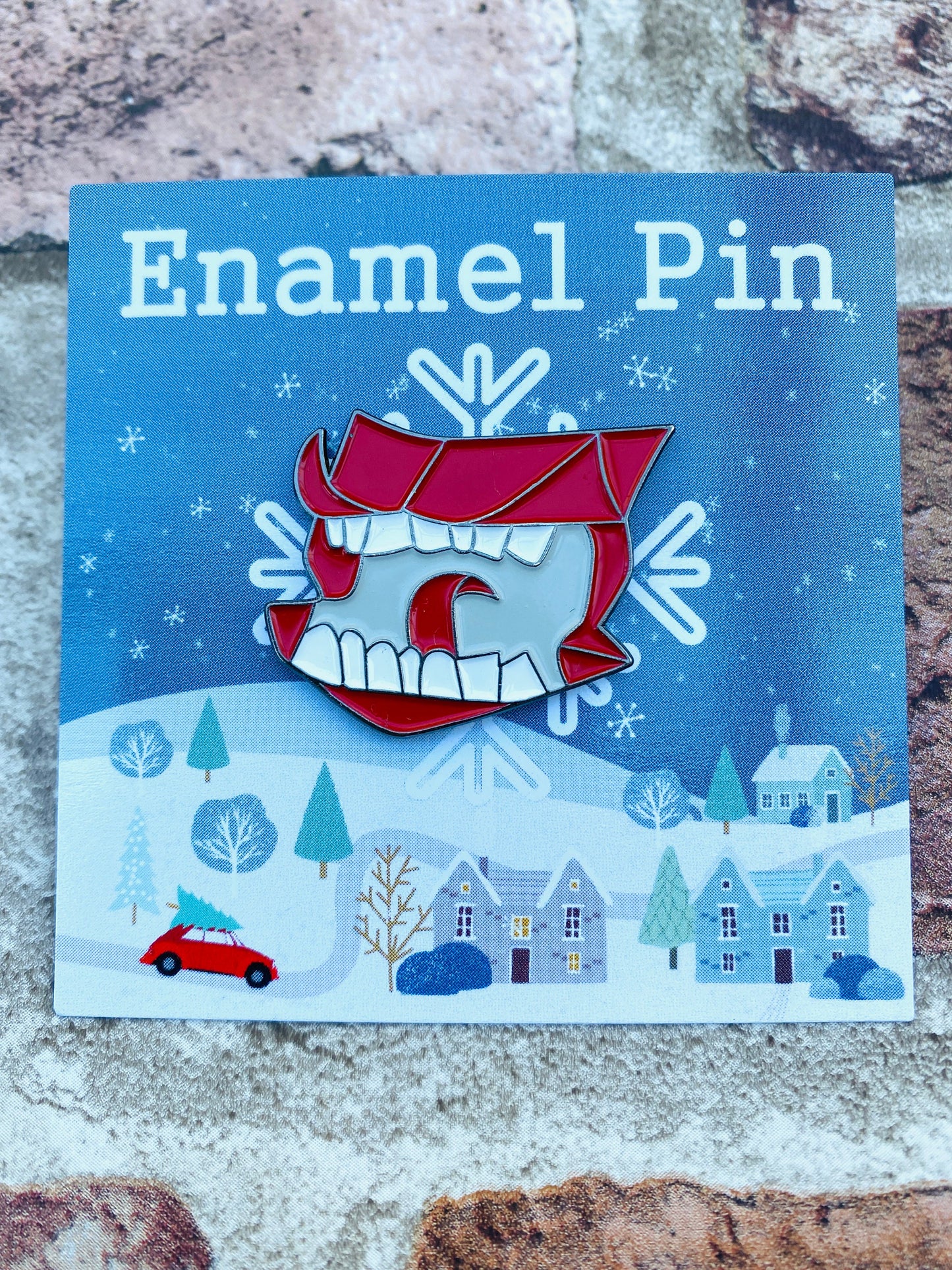 OTHER STYLES Castle in the Snow enamel pin- Halloween magic badge- wizards & witches pin
