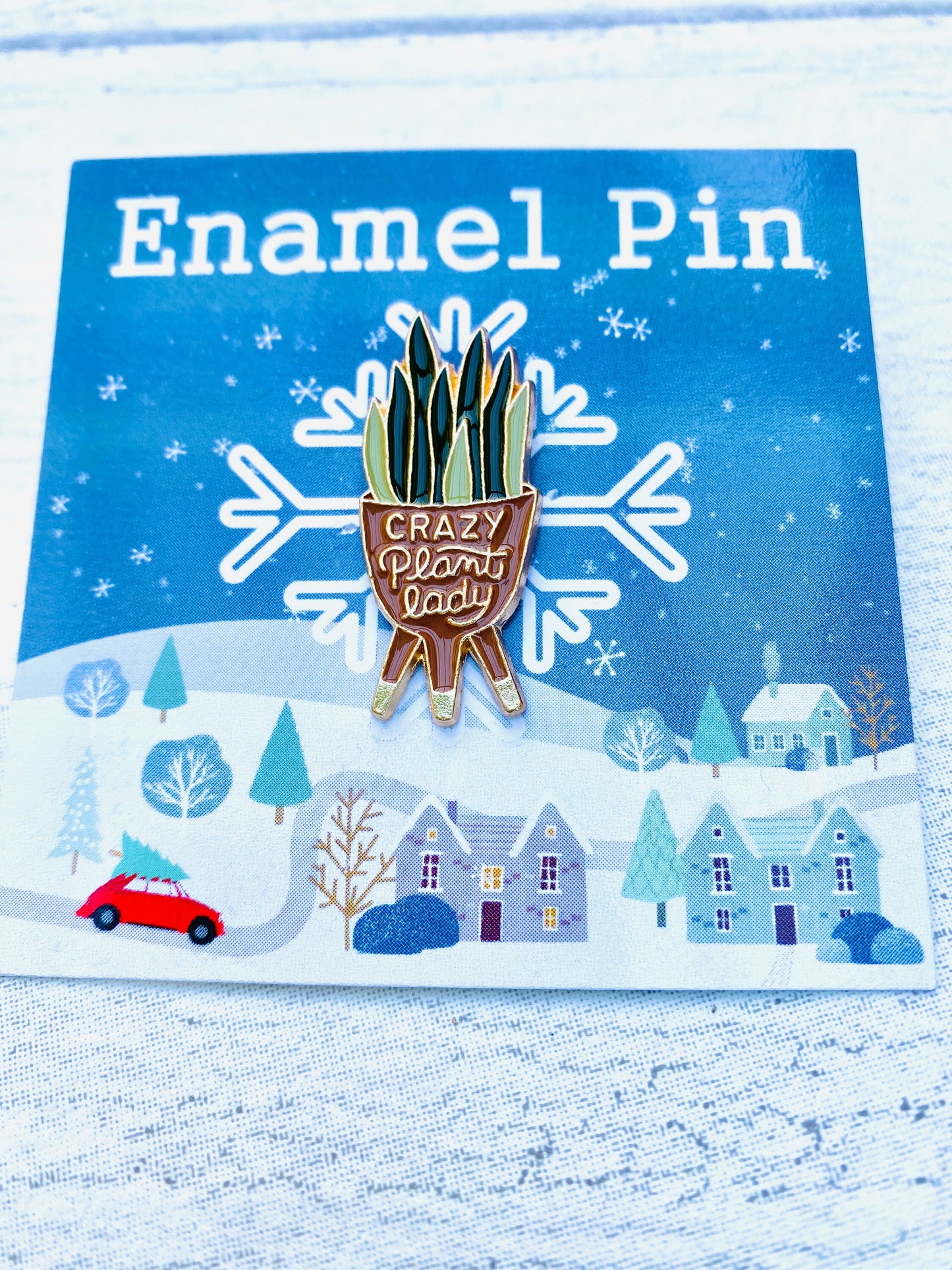 Plant Lover Enamel Pin! Funny Plant Gift- Crazy Plant Lady Badge Lapel
