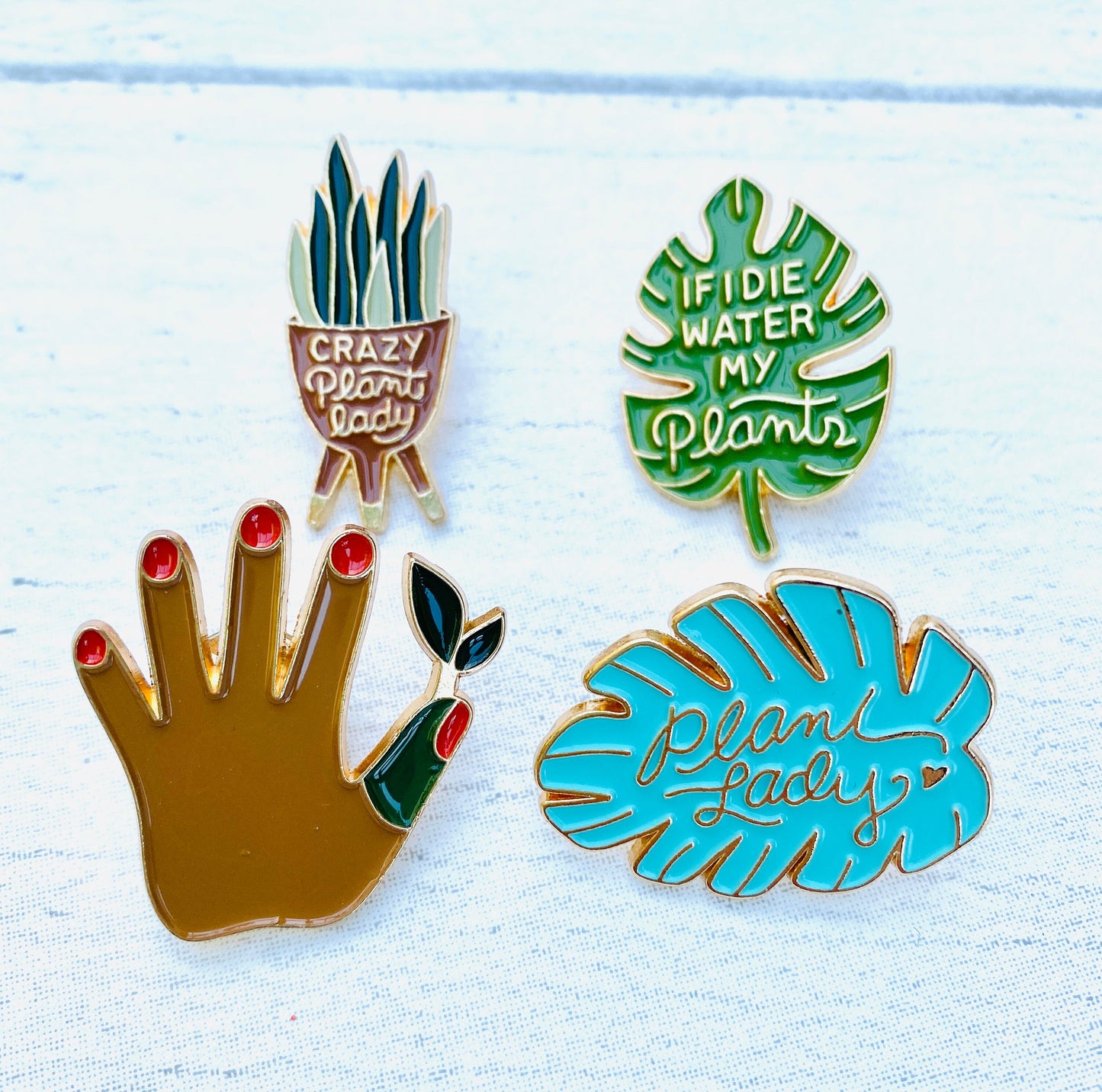 Plant Lover Enamel Pin! Funny Plant Gift- Crazy Plant Lady Badge Lapel
