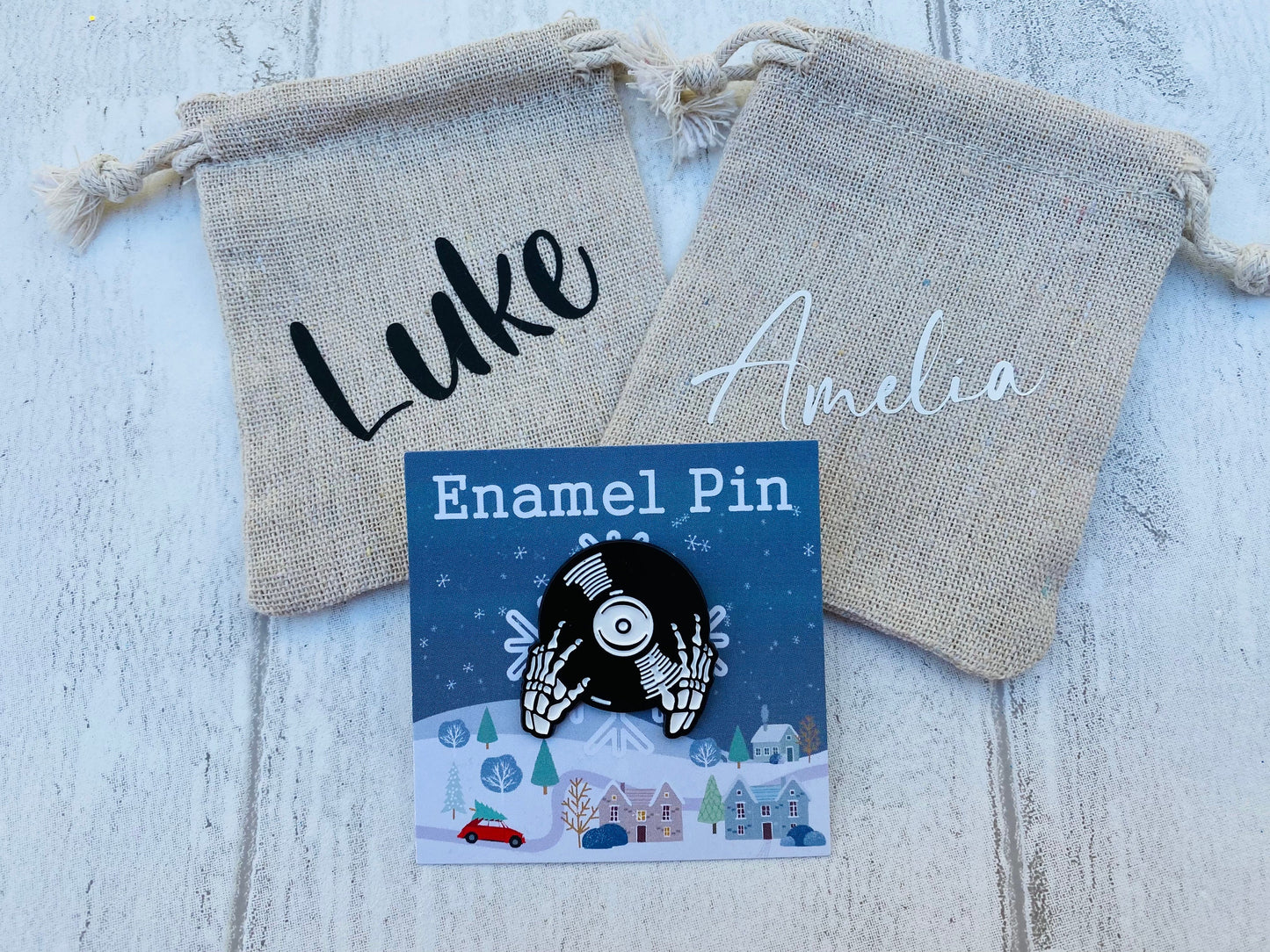 Halloween enamel pin - Music Gothic Enamel Pin - Mystic Gothic Punk Badge, Lapel -Christmas Gift