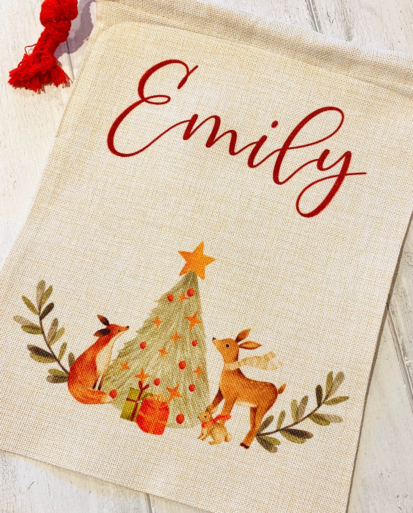 Personalised Christmas Gift Bag- Santa Sack- perfect for Christmas Eve Boxes, Xmas Tree Presents