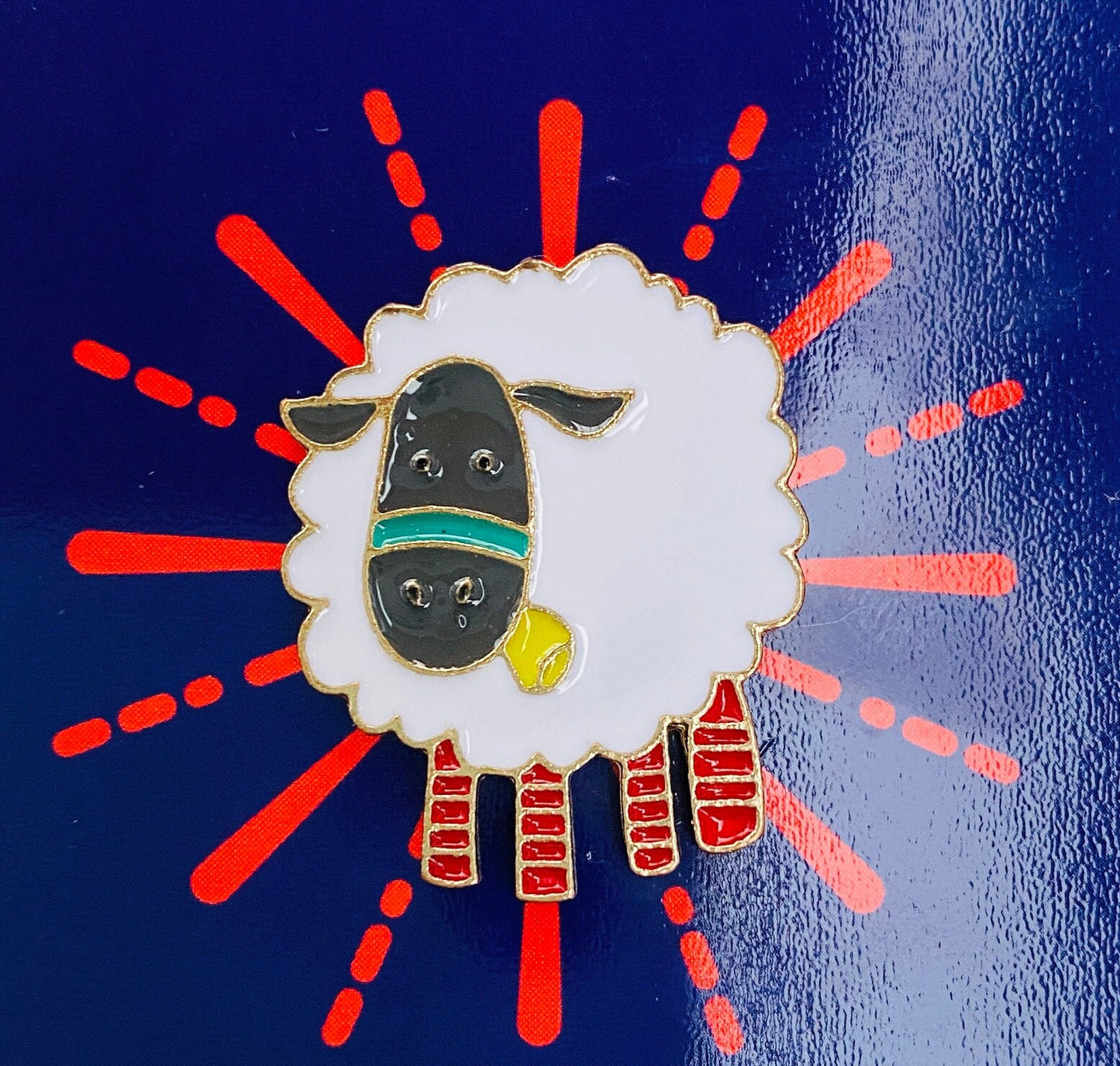Cute Woolly Socks Sheep Enamel Pin! Gothic spiritual Badge Lapel