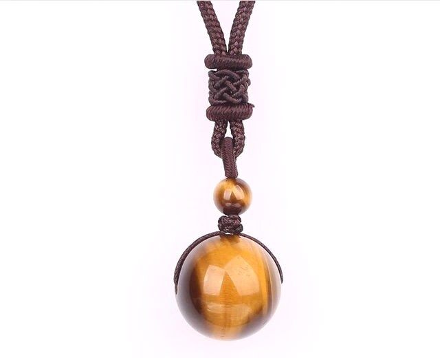 Tiger’s Eye Stone Pendant. Healing Necklace. Beautiful Tiger Stones. Lucky Amulet