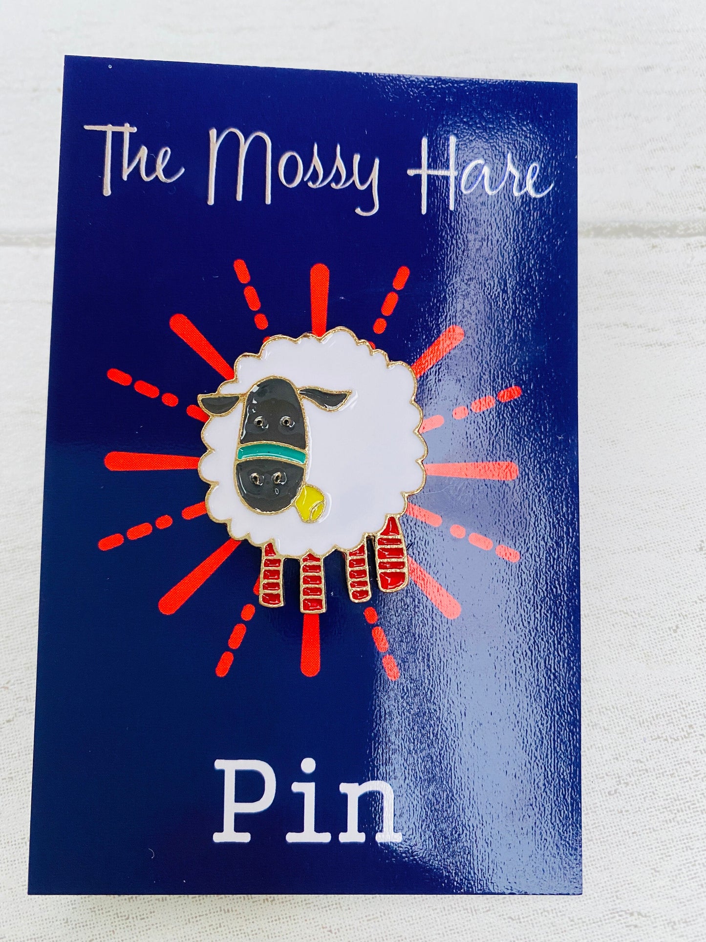 Cute Woolly Socks Sheep Enamel Pin! Gothic spiritual Badge Lapel