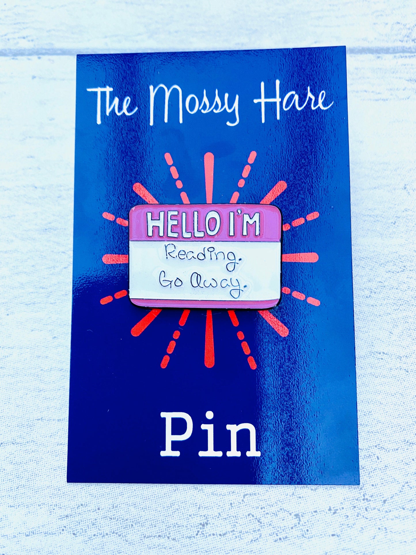 Reader Enamel Pin! Book Worm badge lapel