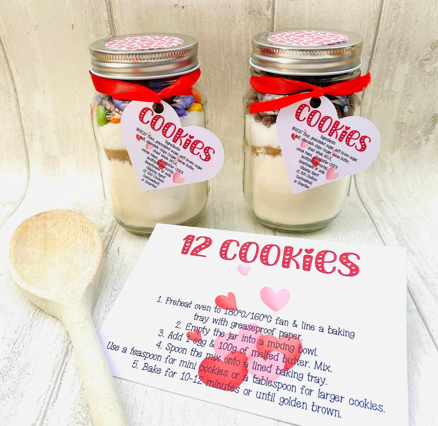 Love Cookie Jar Mix! Romantic Cookies in a Jar Gift! Child & Adult’s Cookie Mix Baking Set! Birthday Gift, Care Package