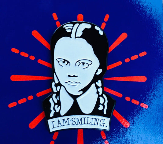 Wednesday Addams Enamel Pin - Dark Badge, Humourous Lapel
