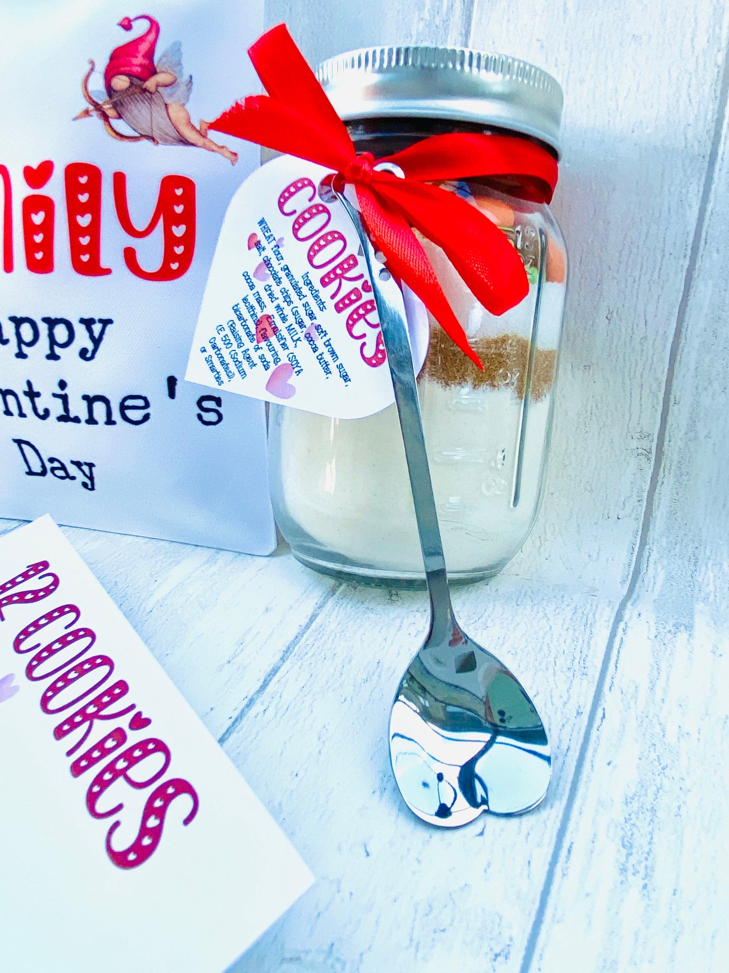 Love Cookie Jar Mix! Romantic Cookies in a Jar Gift! Child & Adult’s Cookie Mix Baking Set! Birthday Gift, Care Package