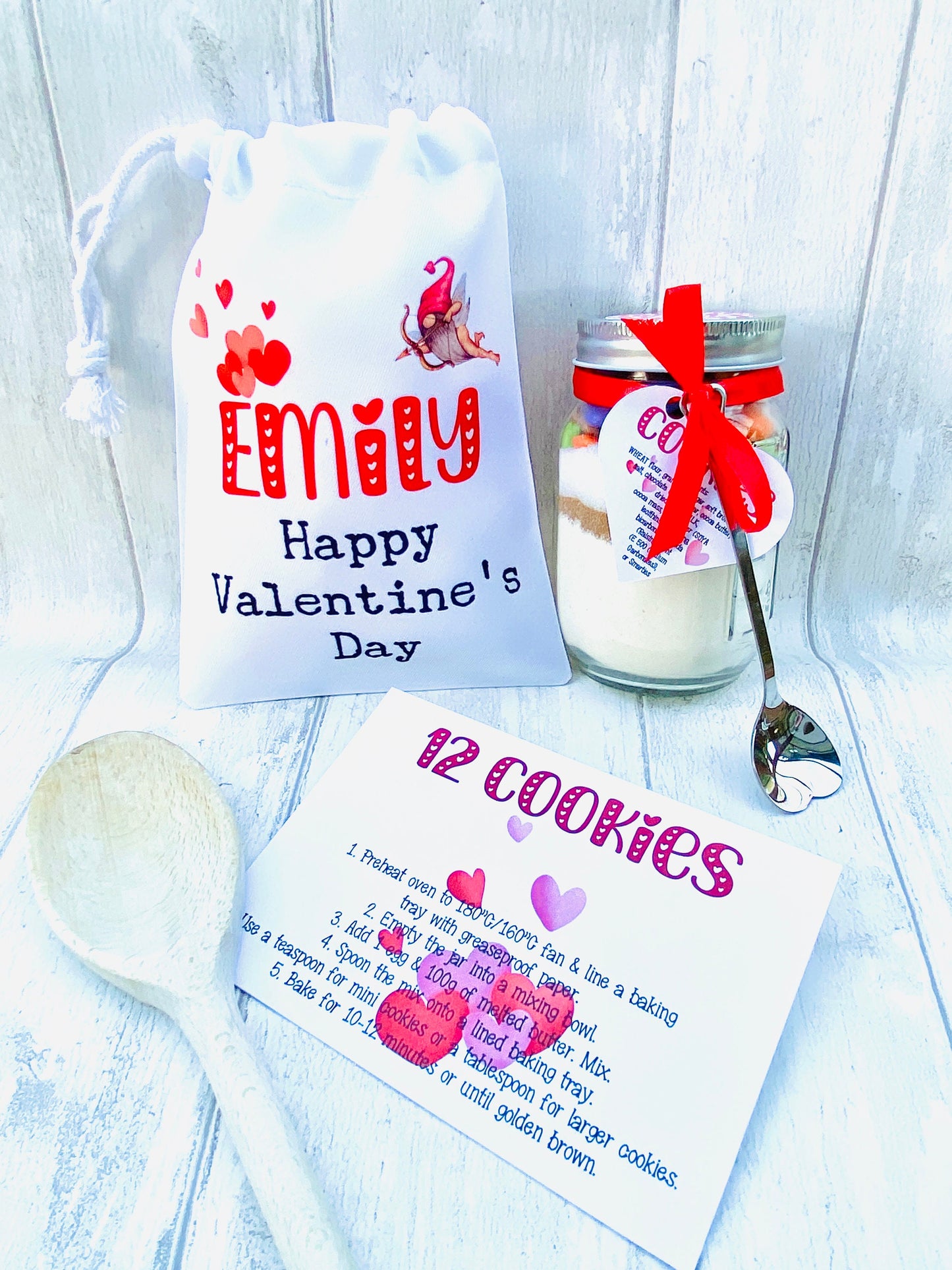 Love Cookie Jar Mix! Romantic Cookies in a Jar Gift! Child & Adult’s Cookie Mix Baking Set! Birthday Gift, Care Package