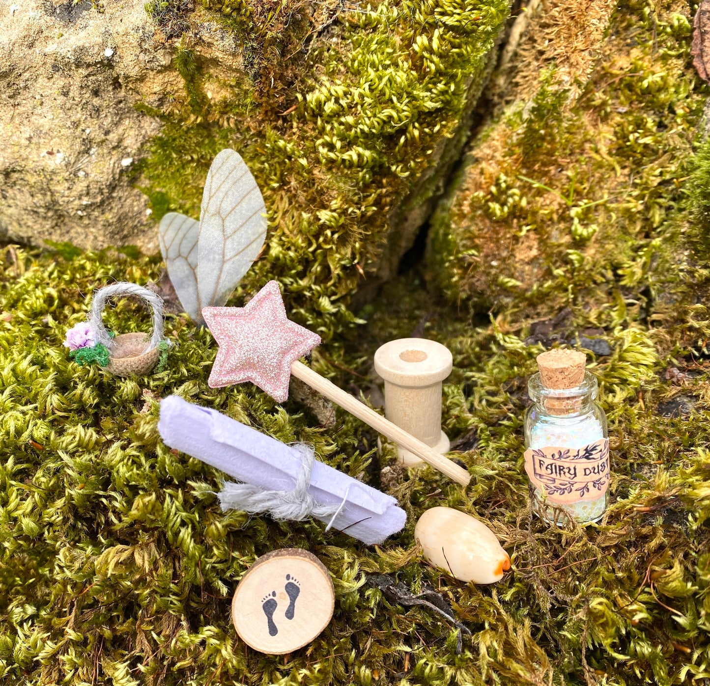 Tooth Fairy Kit - Girl’s Tooth Fairy Letter- Tooth Fairy Gifts for Girls (Fairy Dust), Personalised Tooth Fairy Note, Custom Tooth Fairy