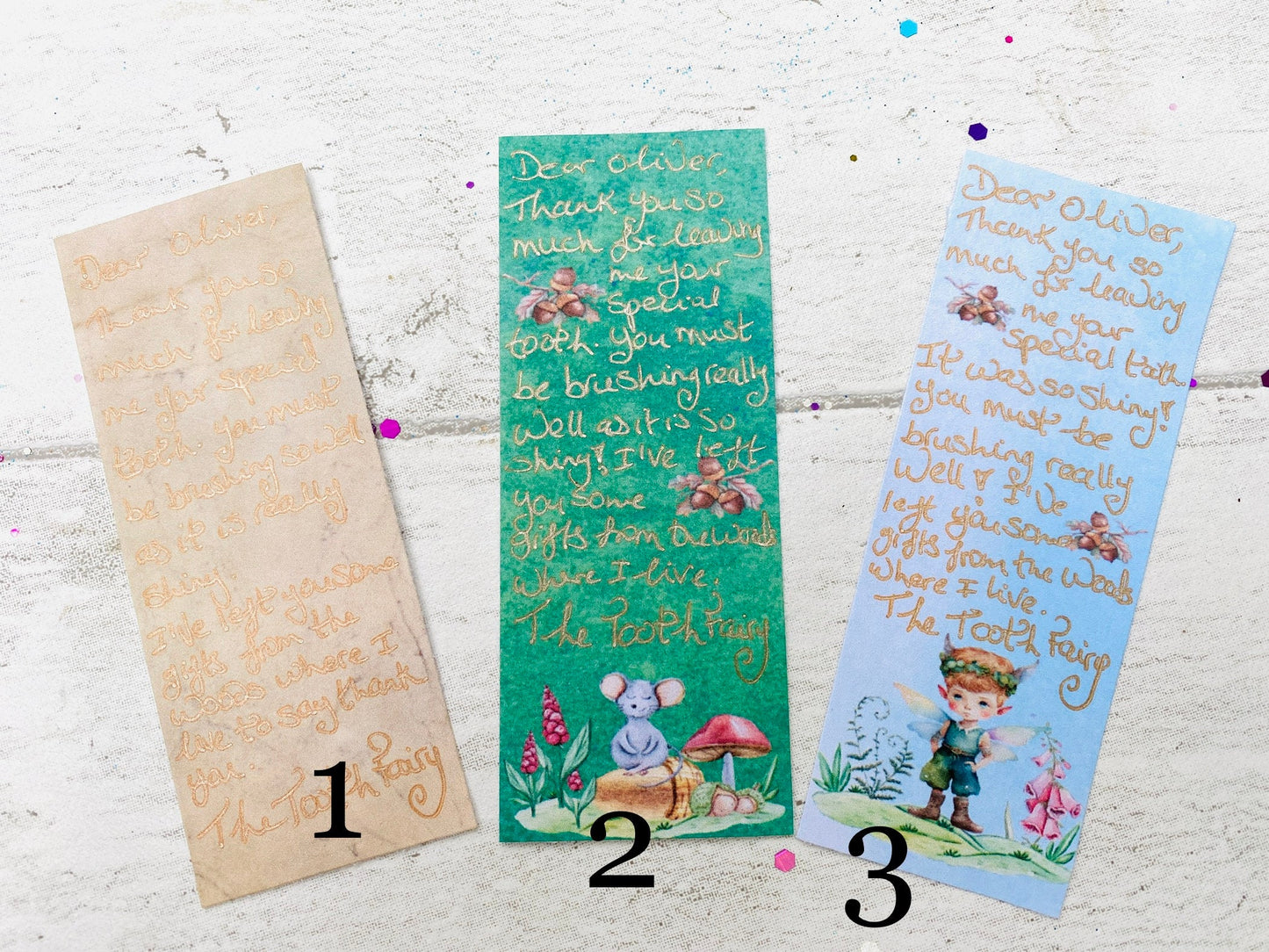 Woodland Boy’s Tooth Fairy Letter HANDWRITTEN Personalised Tooth Fairy Kit (Fairy Dust), Tooth Fairy Note, Custom Tooth Fairy Set for Boys
