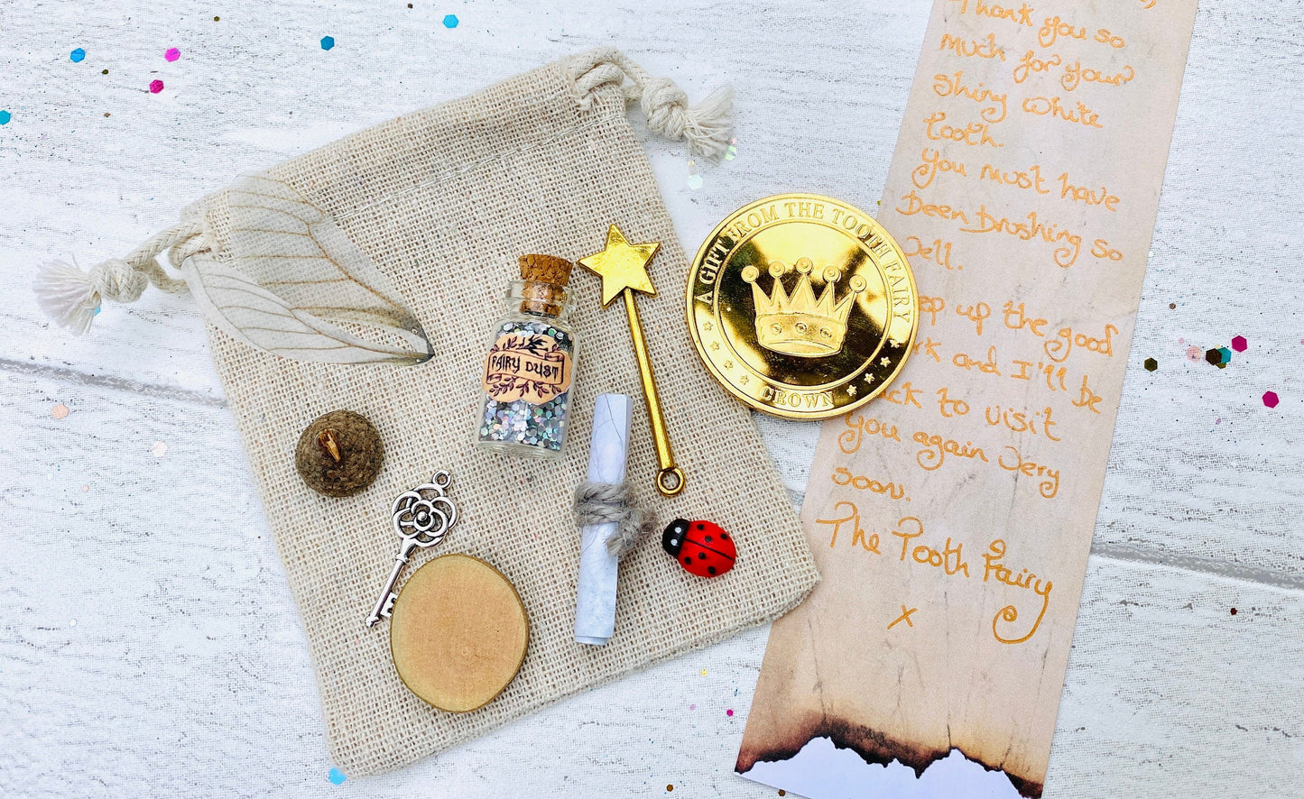 Tooth Fairy Letter- Tooth Fairy Kit- HANDWRITTEN Personalised Boys Tooth Fairy Kit, Gold Coin, Custom Written Tooth Fairy Note - Boys Tooth Fairy Set