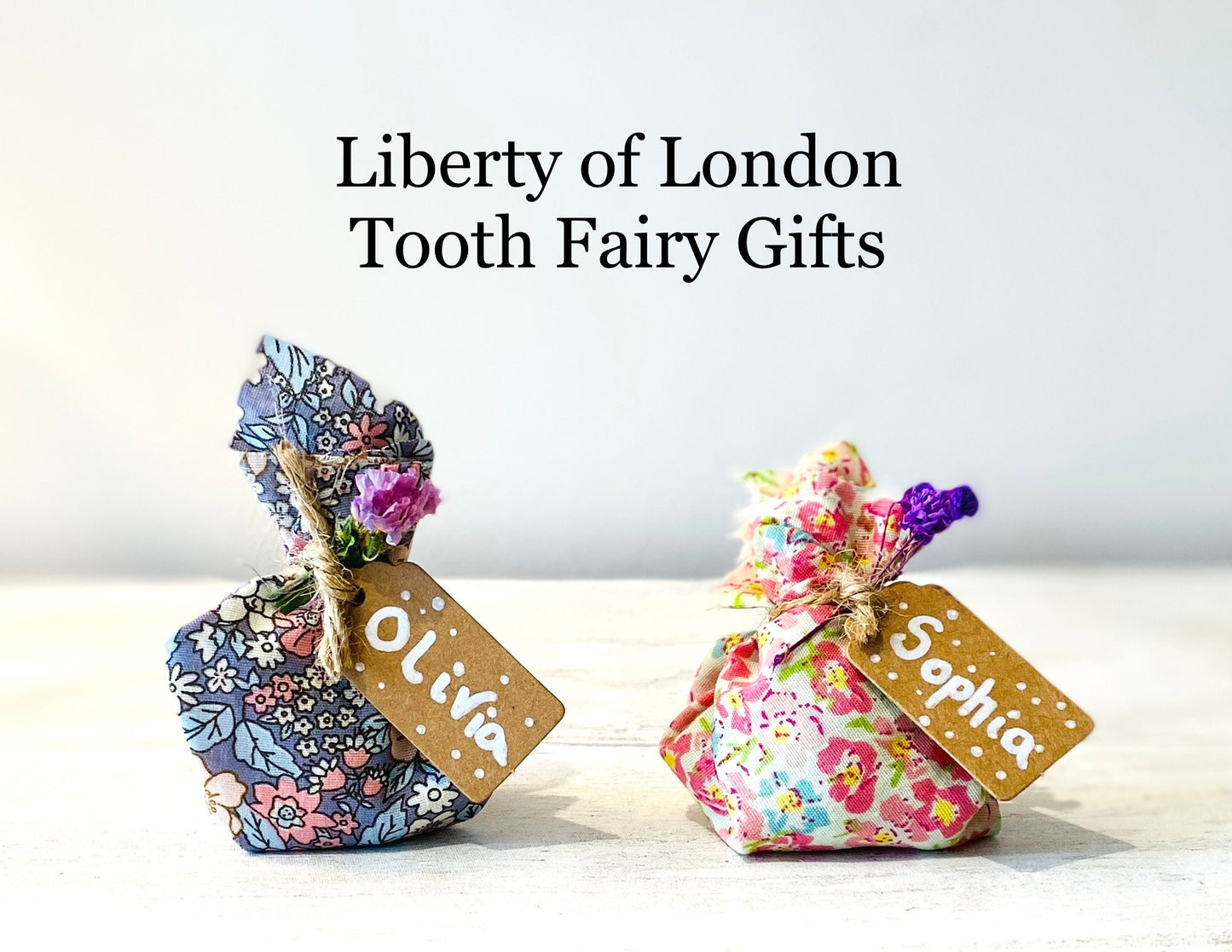 Tooth Fairy Letter & Tooth Fairy Gifts- Girl’s Tooth Fairy Kit (Fairy Dust), Tooth Fairy Note, Custom Tooth Fairy Set - Liberty of London