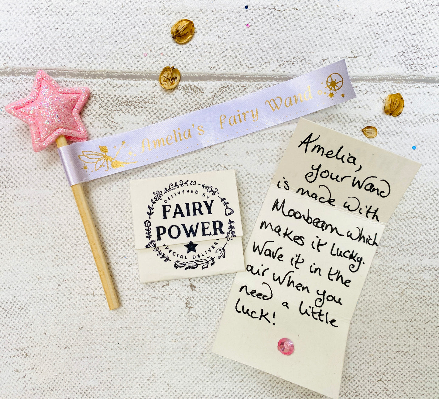 Tooth Fairy Kit- Fairy Wand Personalised, Tooth Fairy Letter, Fairy Dust & Tooth Fairy Gifts