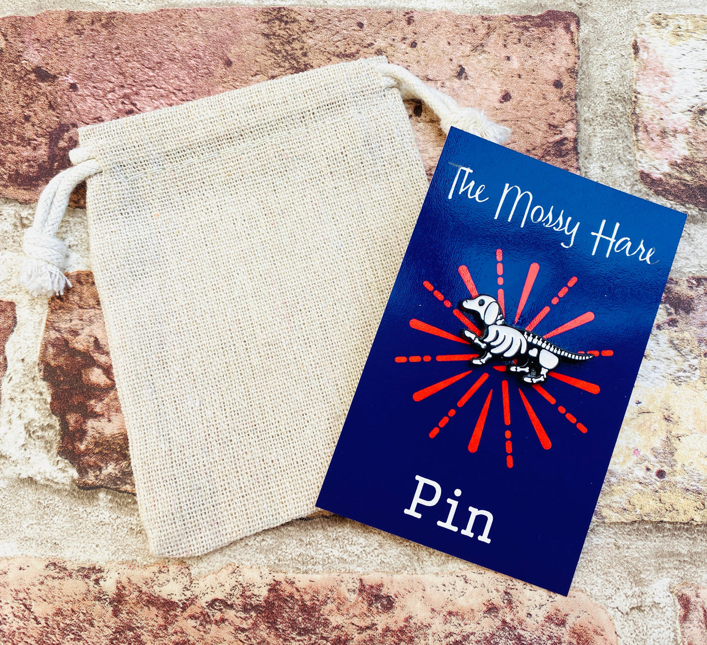 Gothic Cat Skeleton Punk Enamel Pin - Christmas badge lapel