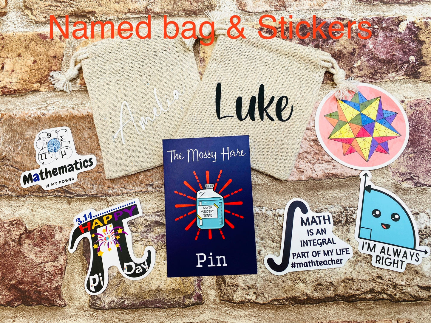 Maths Enamel Pin for maths student, teacher badge gift, end of term present, starting university, back to school gift math student