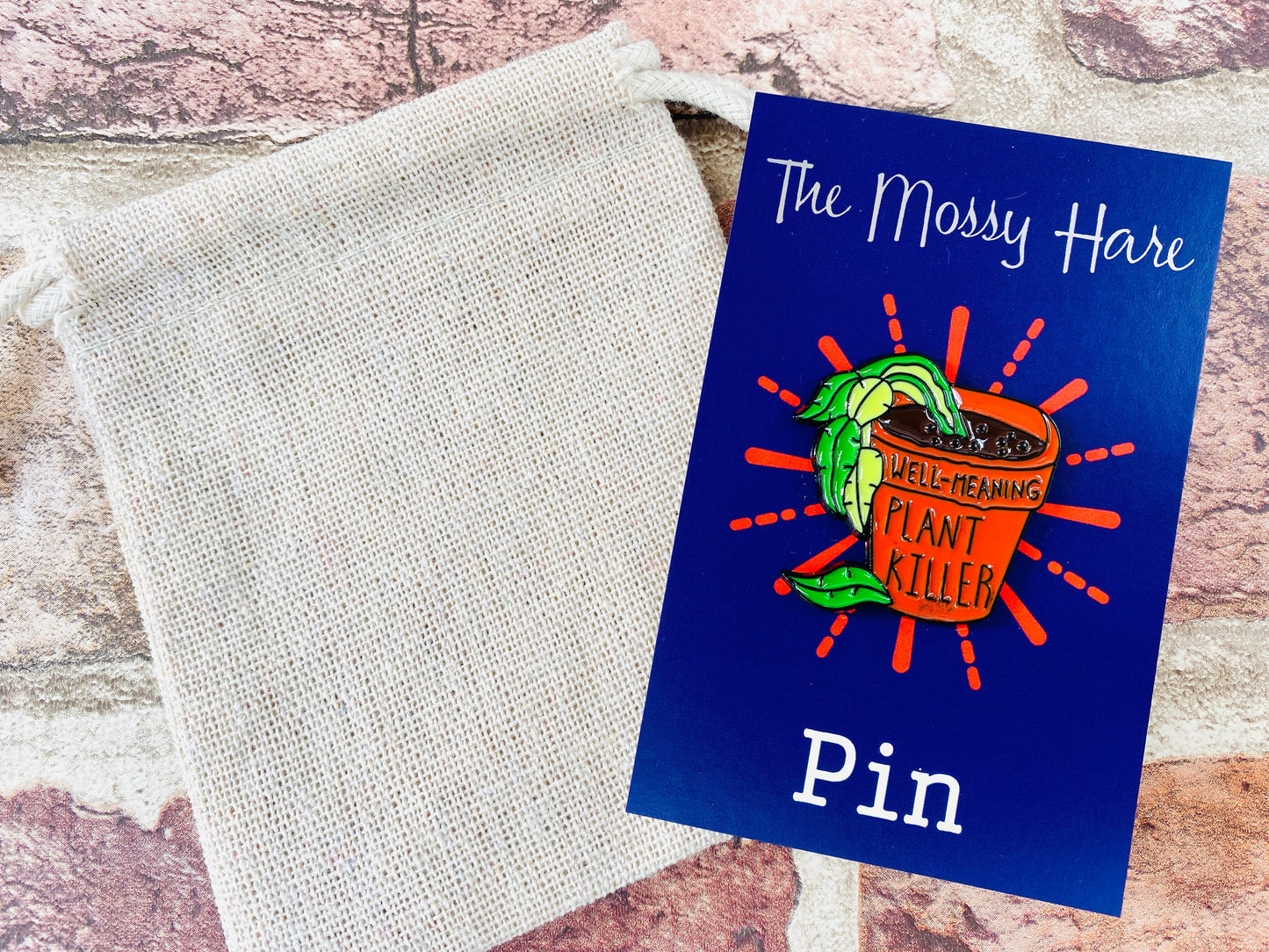 Plant Enamel Pin- Funny Plant Badge- Funny Enamel Pin