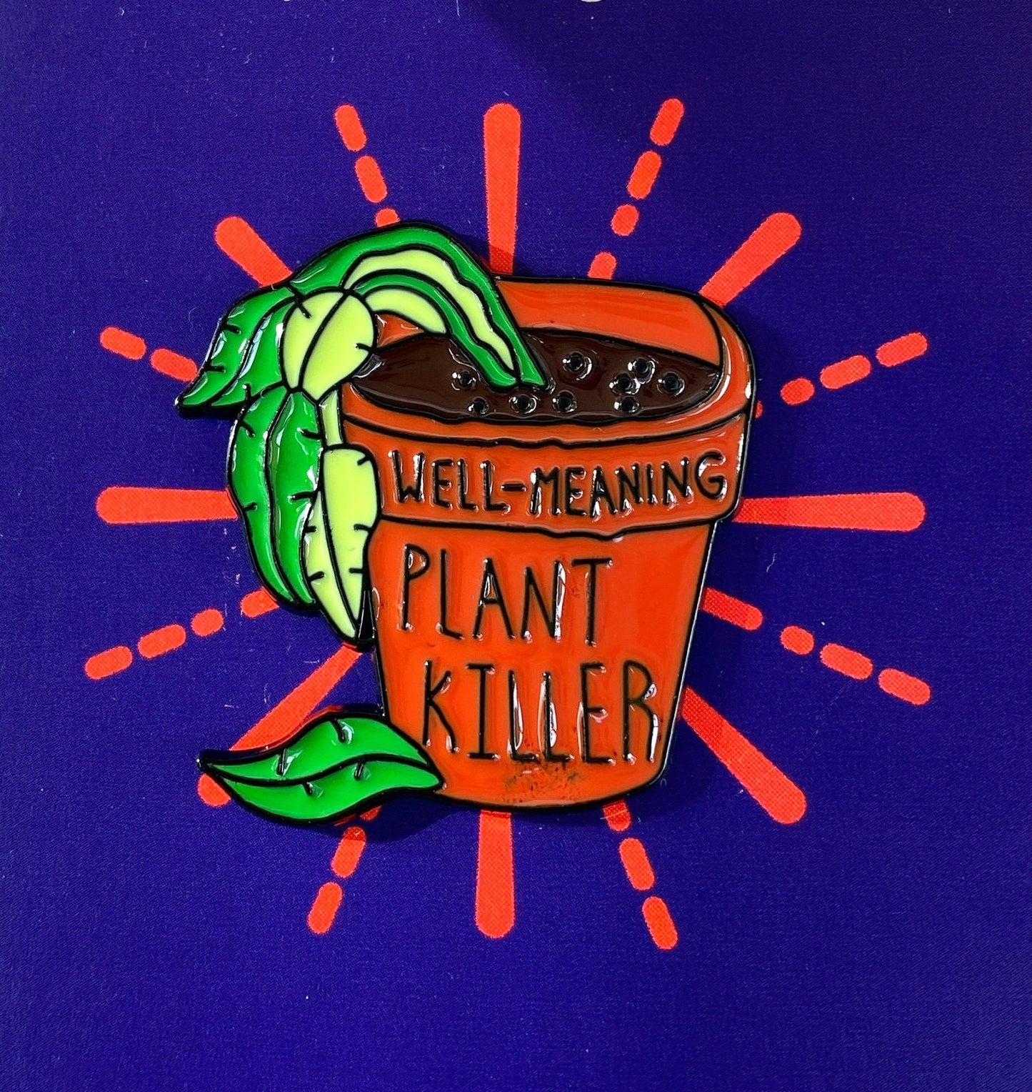 Plant Enamel Pin- Funny Plant Badge- Funny Enamel Pin
