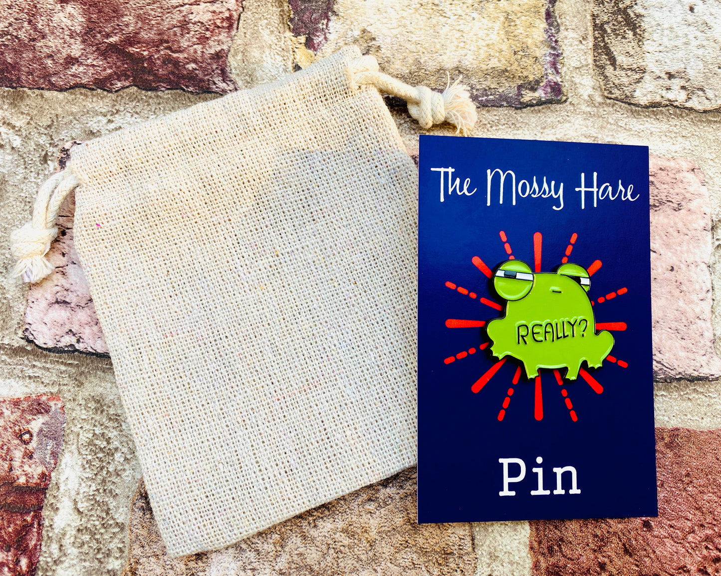 Funny Frog Enamel Pin! Humorous Frog badge! Cute enamel pin